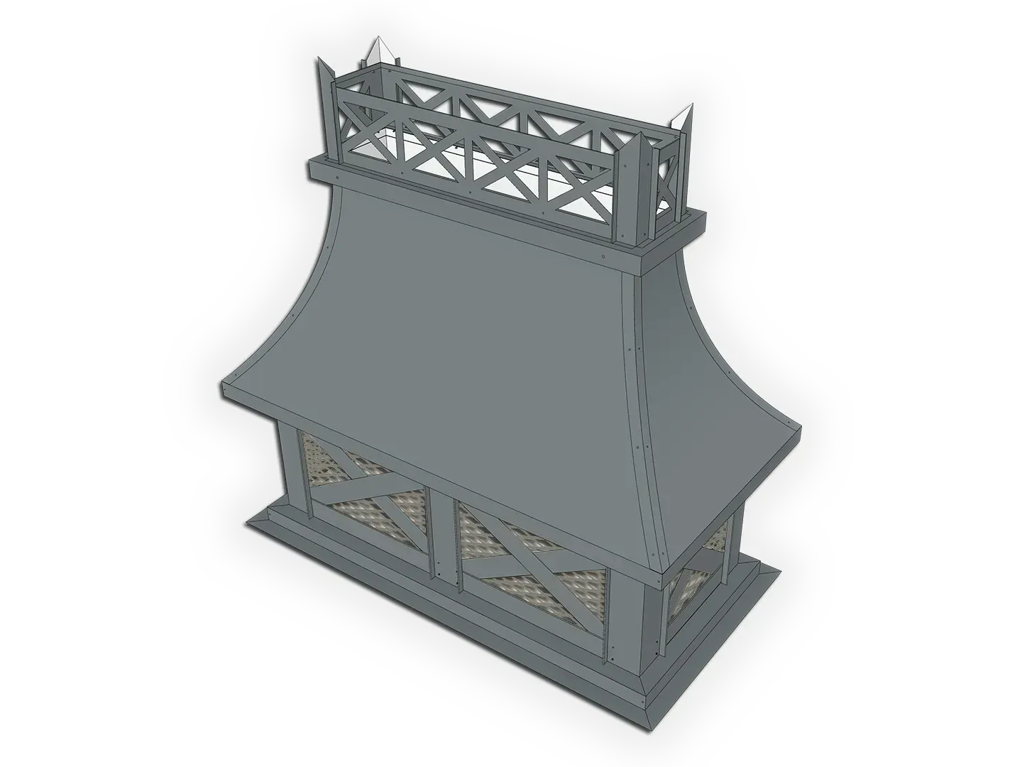 Crown Chimney Cap / Shroud | KM Sheet Metal